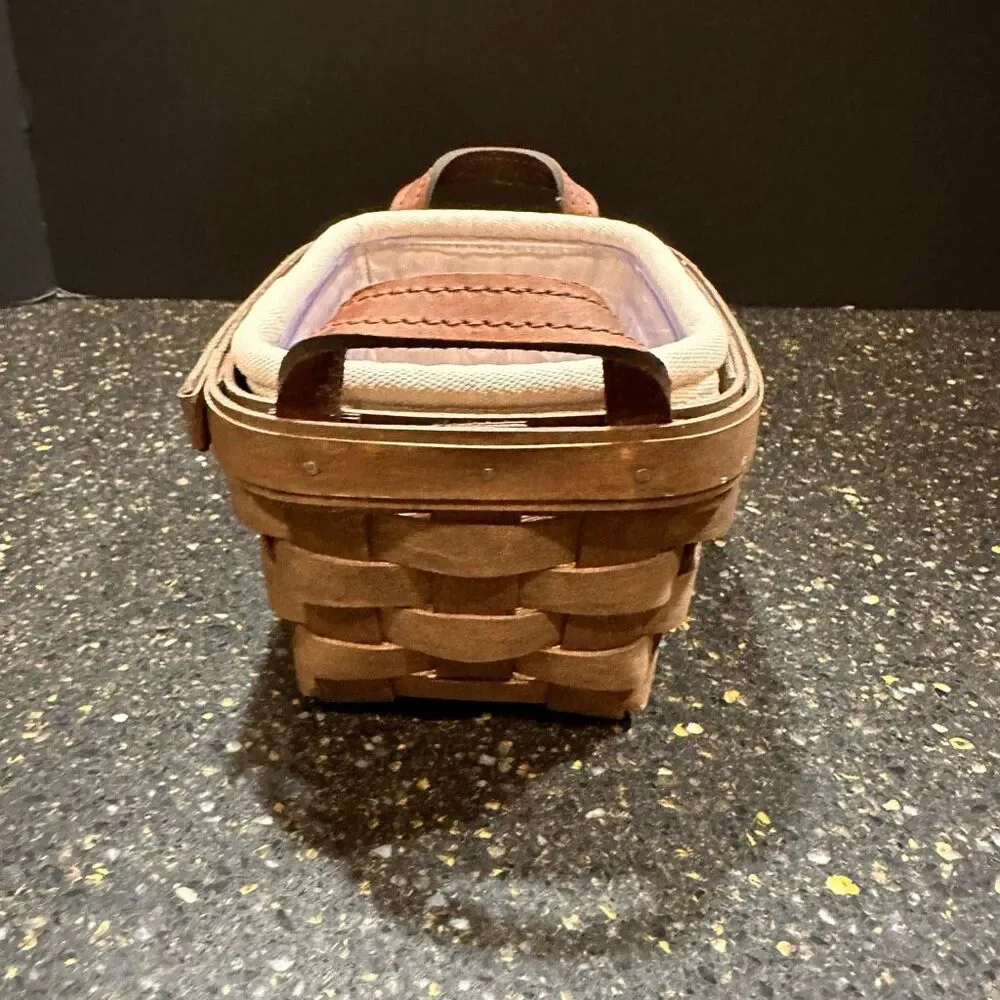 Longaberger Tea Basket with Liner and Protector